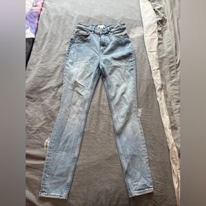 H&M Light Blue Skinny High-Rise Jeans